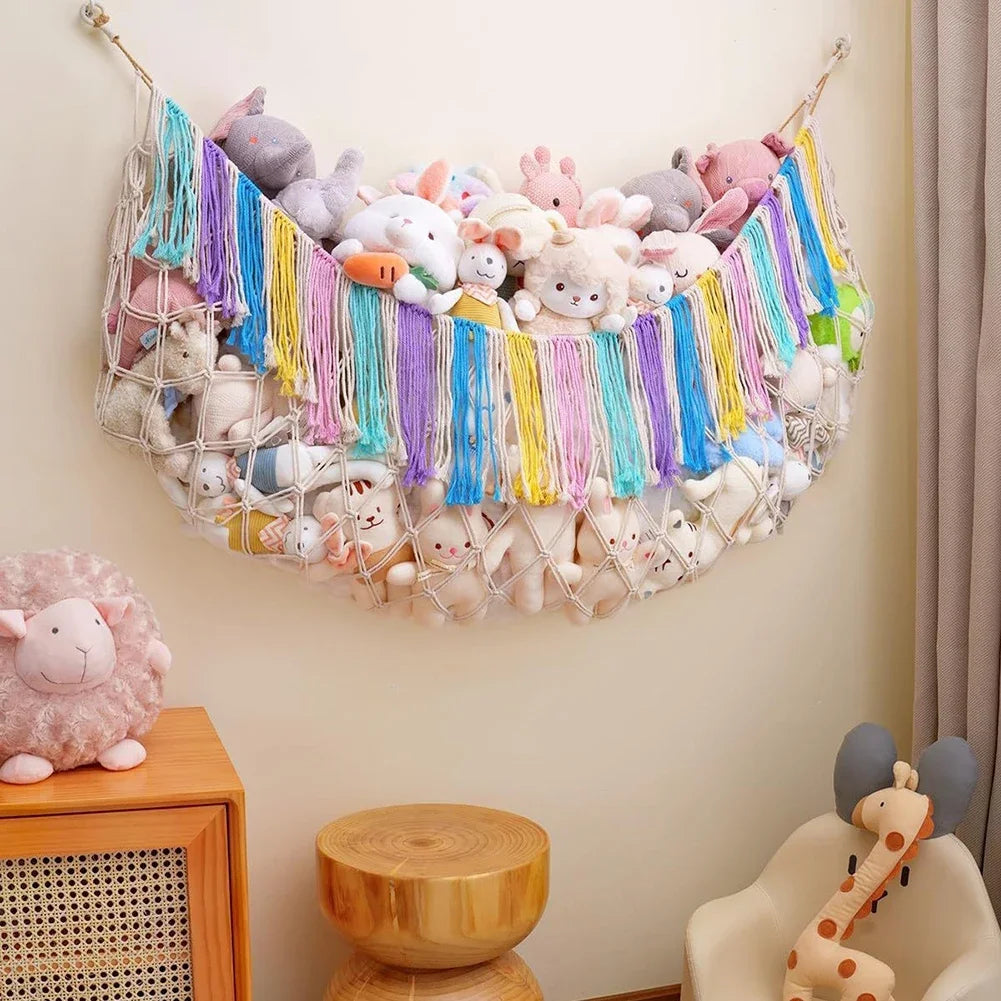 SnapMat NestWeb: Soft Mesh Organizer for Cozy Toy Cleanup